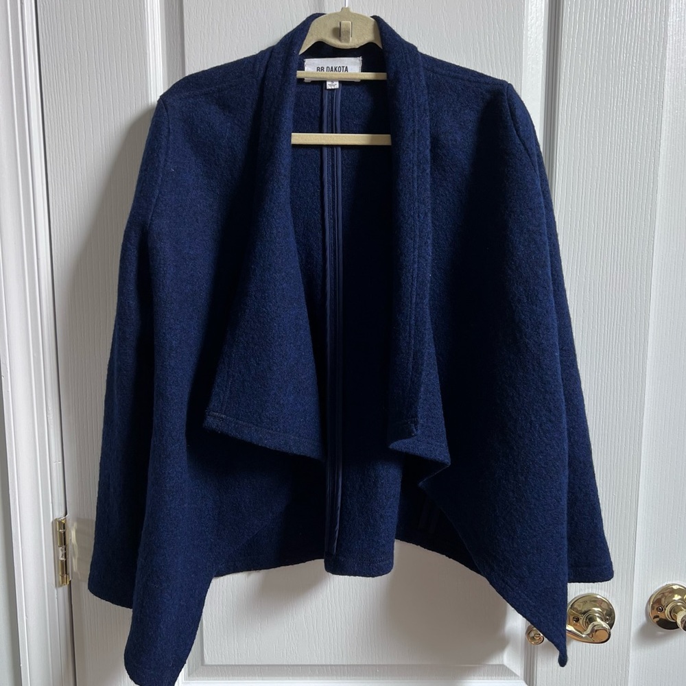 BB Dakota Navy Blue Open Front Sweater / Cardigan